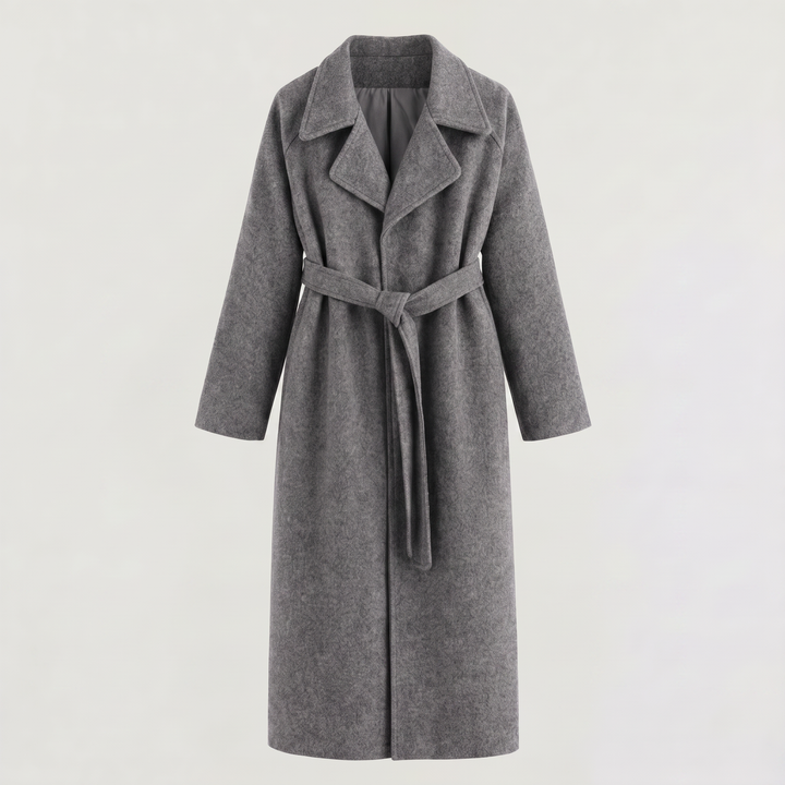 Women's Classic Wool Blend Long Wrap Coat