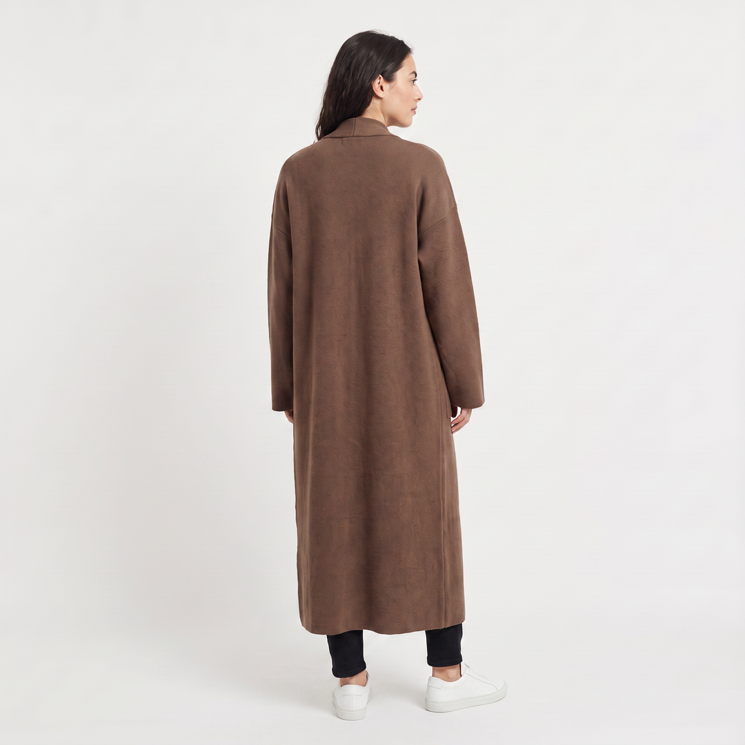 Women's Casual Knit Long Open-Front Cardigan