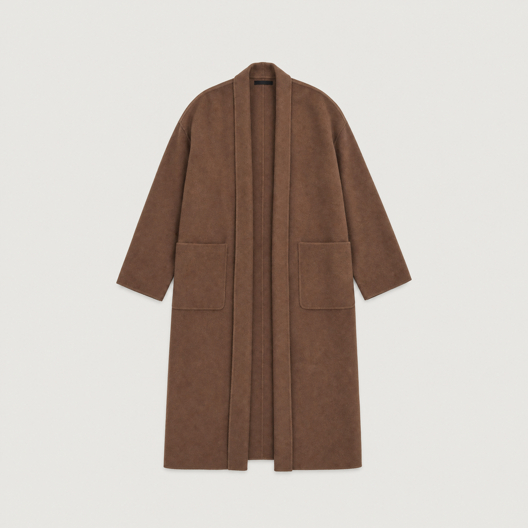 Women's Casual Knit Long Open-Front Cardigan