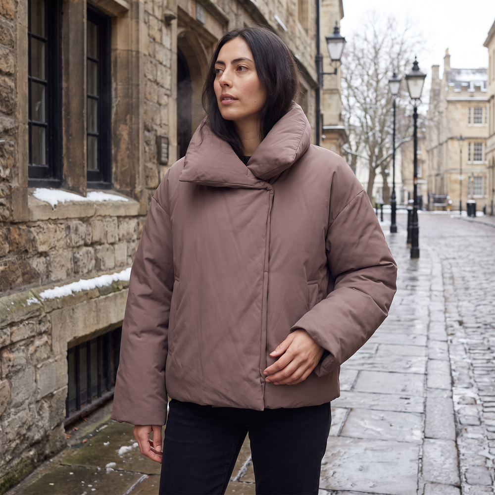 Women's Casual Oversized Quilted Puffer Jacket