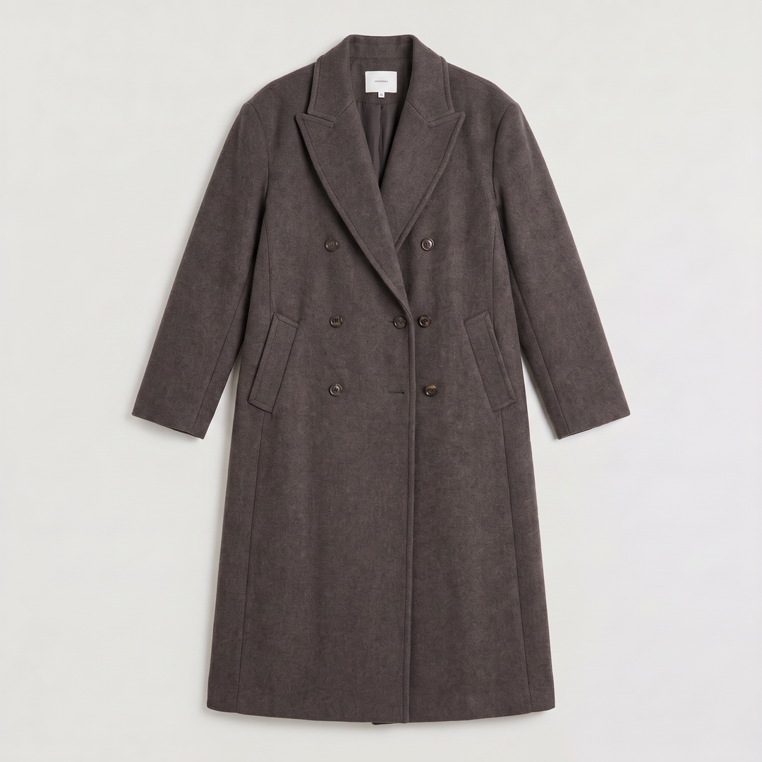 Women's Oversized Wool Blend Double-Breasted Coat