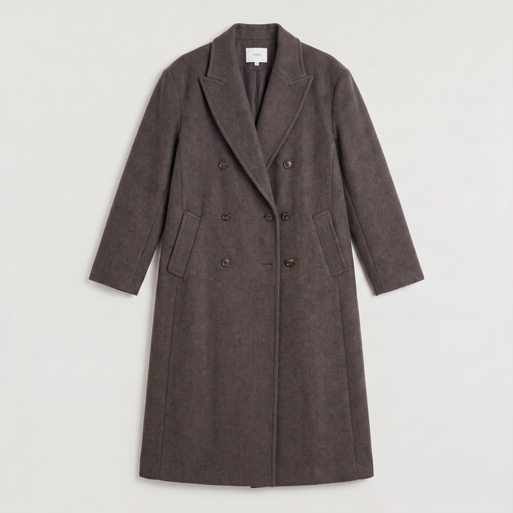 Women's Oversized Wool Blend Double-Breasted Coat