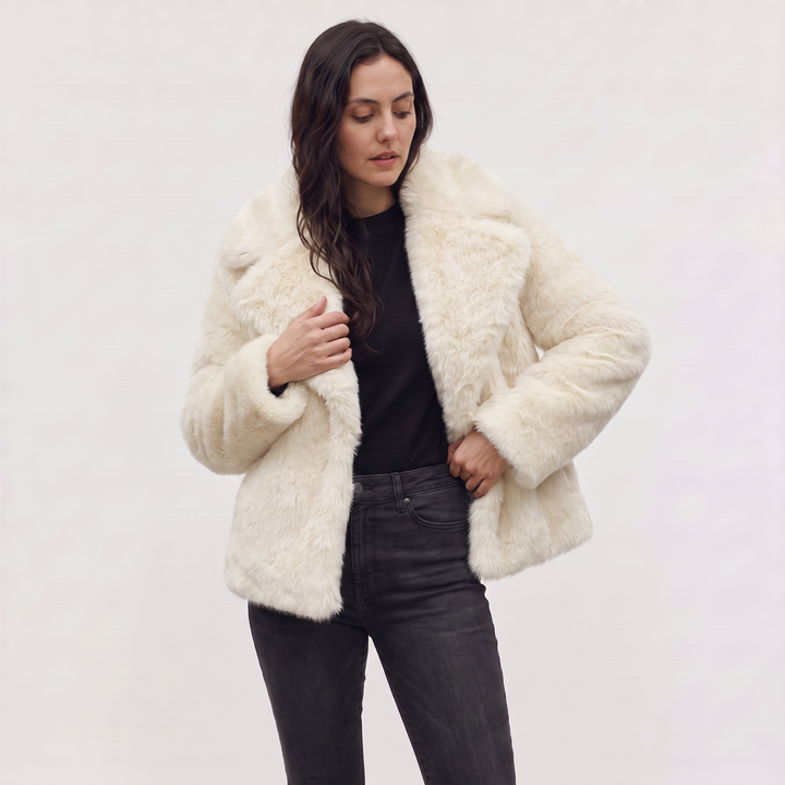 Women's Classic Faux Fur Longline Coat