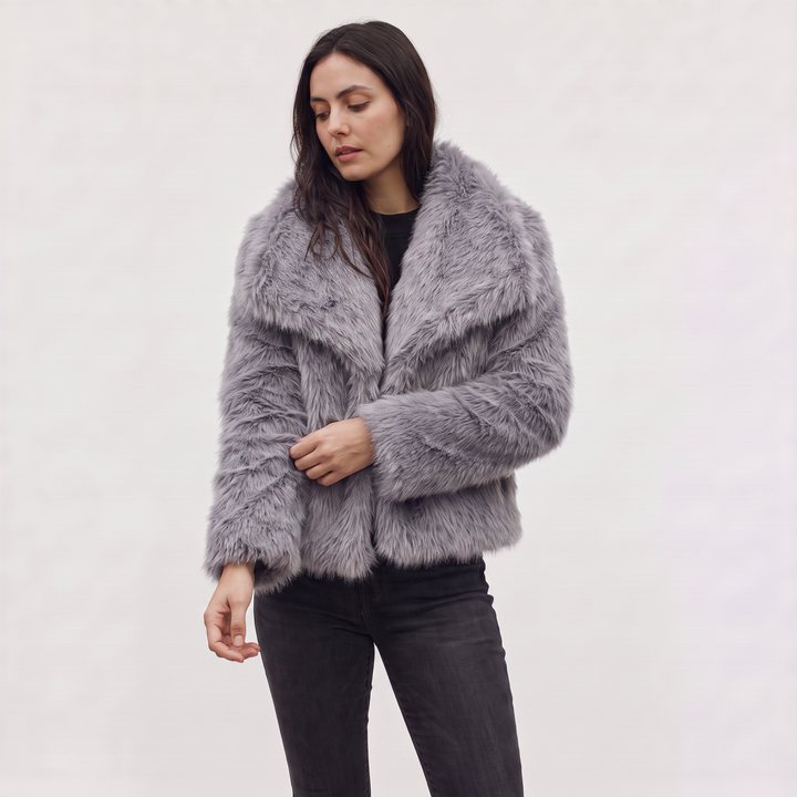 Women's Classic Faux Fur Longline Coat