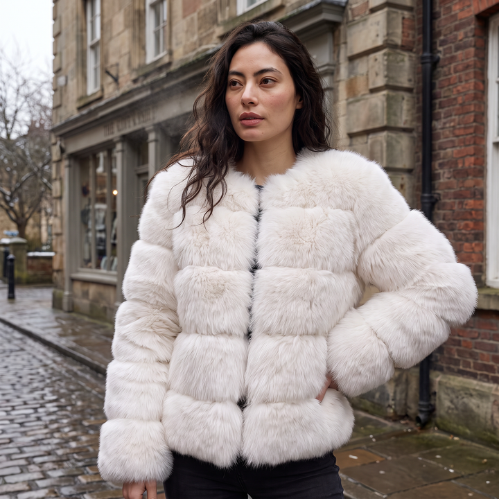 Women's Stylish Faux Fur Fluffy Jacket