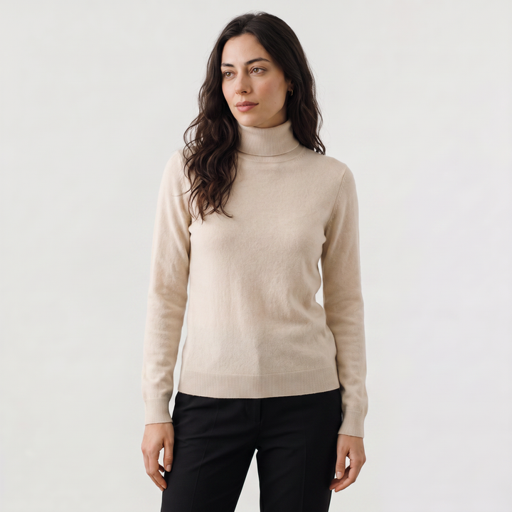 Women's Classic Fine-Knit Turtleneck Sweater