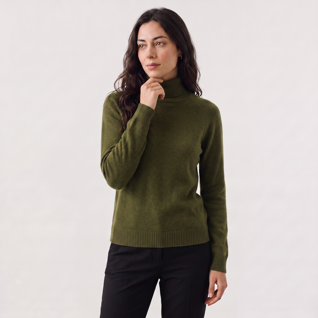 Women's Classic Fine-Knit Turtleneck Sweater