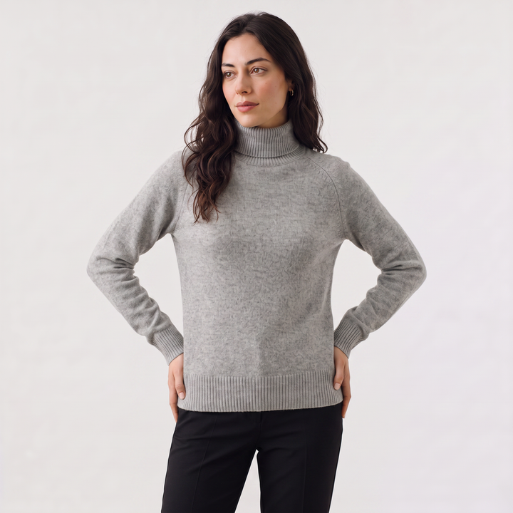 Women's Classic Fine-Knit Turtleneck Sweater