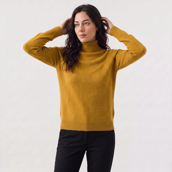 Women's Classic Fine-Knit Turtleneck Sweater