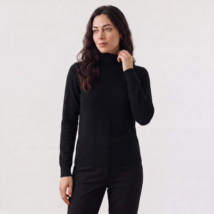 Women's Classic Fine-Knit Turtleneck Sweater