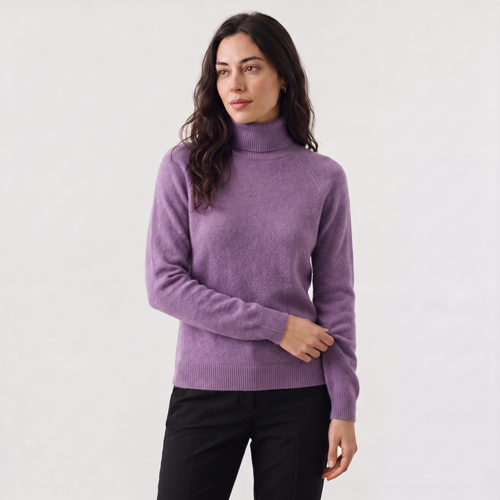 Women's Classic Fine-Knit Turtleneck Sweater