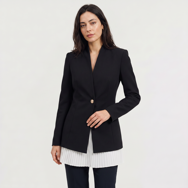 Women's Elegant Lace Single-Breasted Blazer