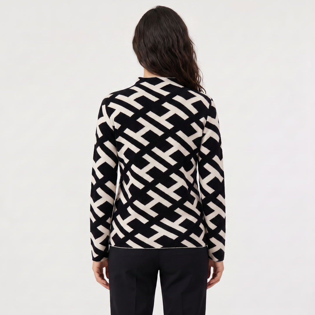 Women's Classic Velvet Knit Turtleneck Sweater