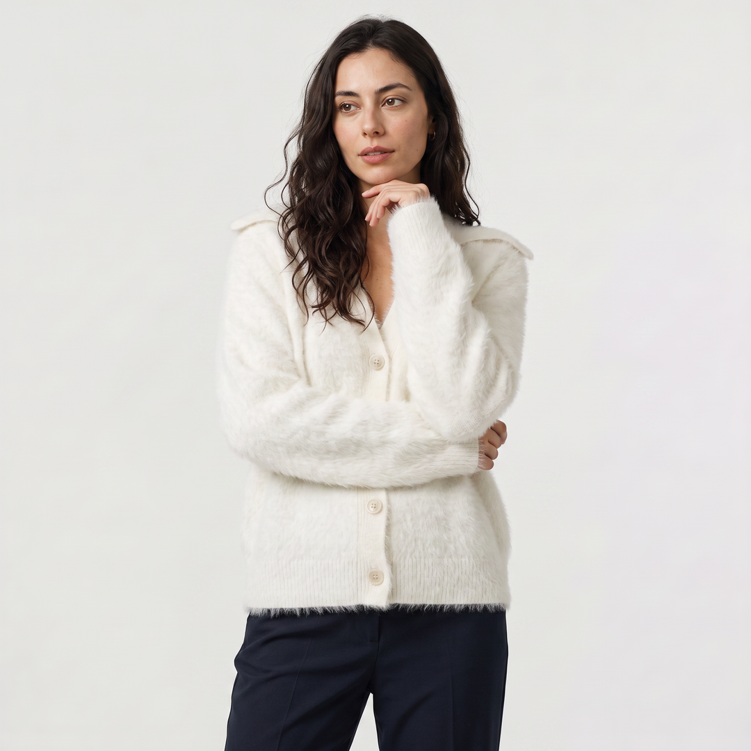 Women's Casual Button-Front Knit Cardigan
