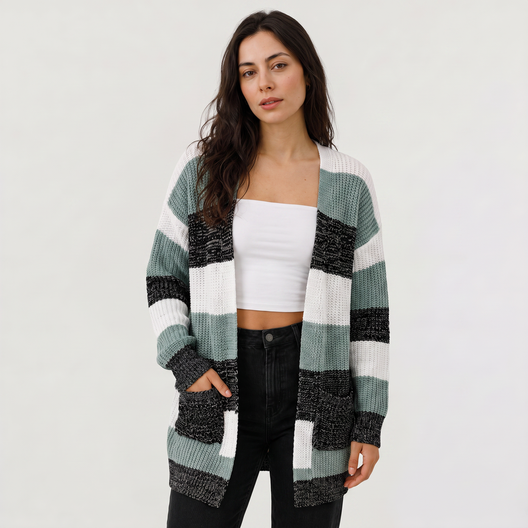 Women's Lightweight Knit Open-Front Cardigan
