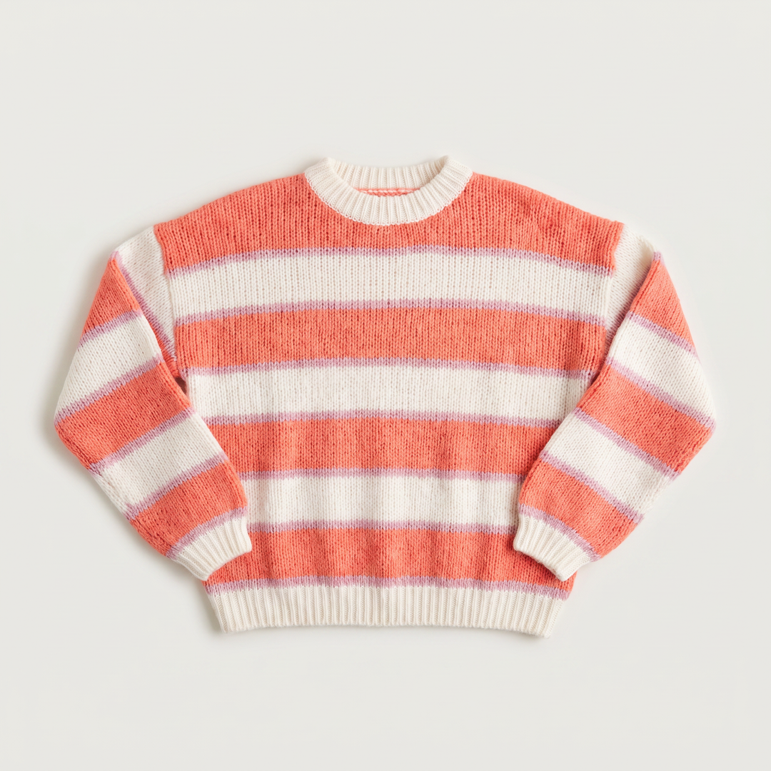 Women's Casual Striped Knit Jumper