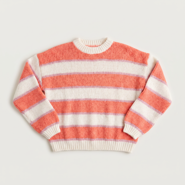 Women's Casual Striped Knit Jumper