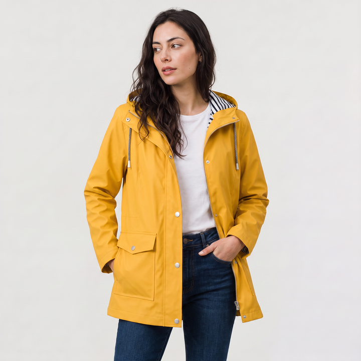 Women's Waterproof Hooded Rain Jacket