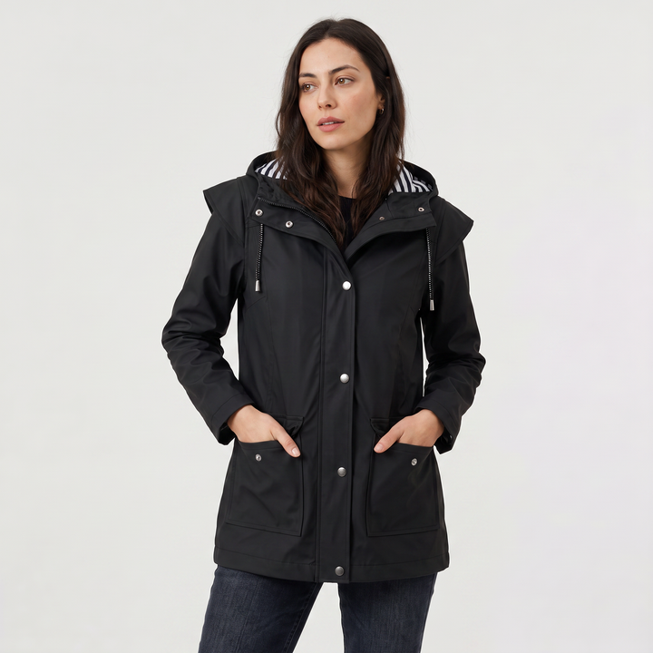 Women's Waterproof Hooded Rain Jacket