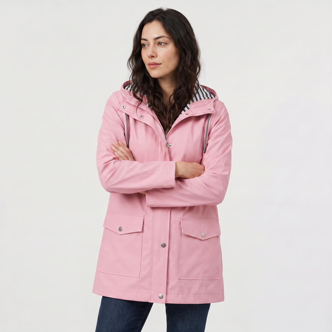 Women's Waterproof Hooded Rain Jacket