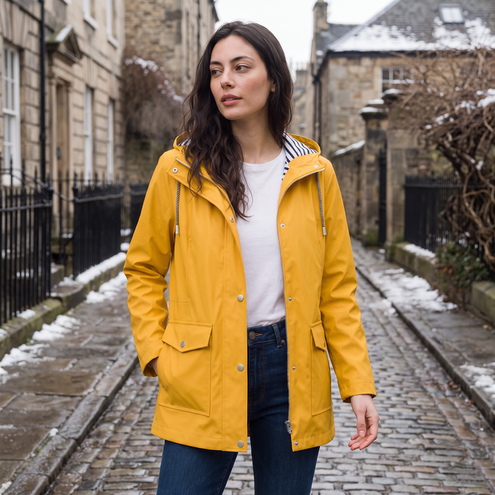 Women's Waterproof Hooded Rain Jacket