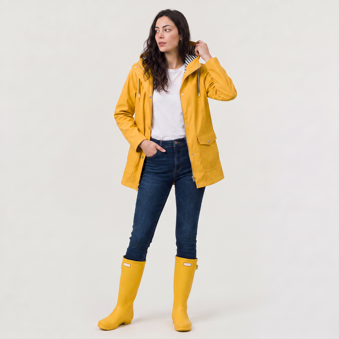 Women's Waterproof Hooded Rain Jacket