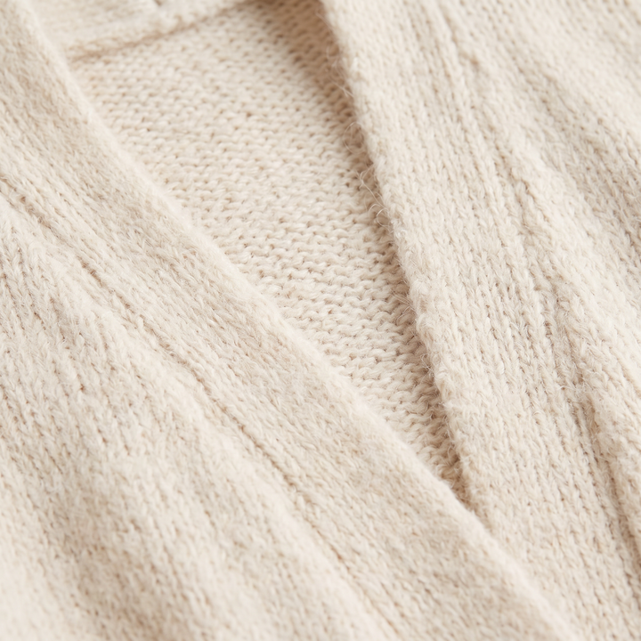Women's Casual Fluffy Knit Longline Cardigan Open Front