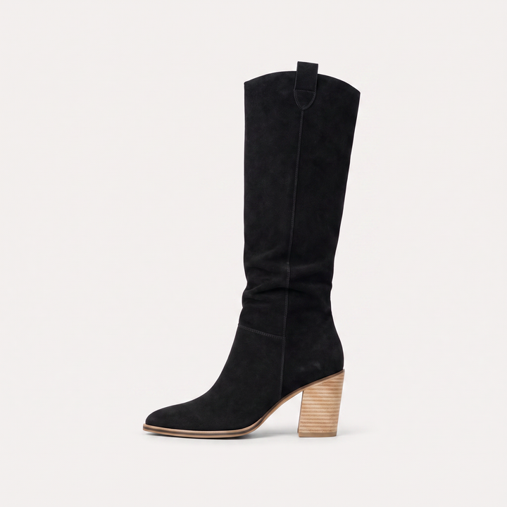 Women's Stylish Cushioned Leather Knee-High Boots