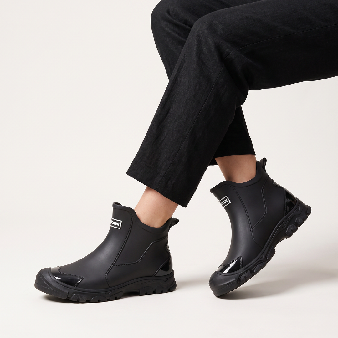 Women's Waterproof Leather Chelsea Ankle Boots