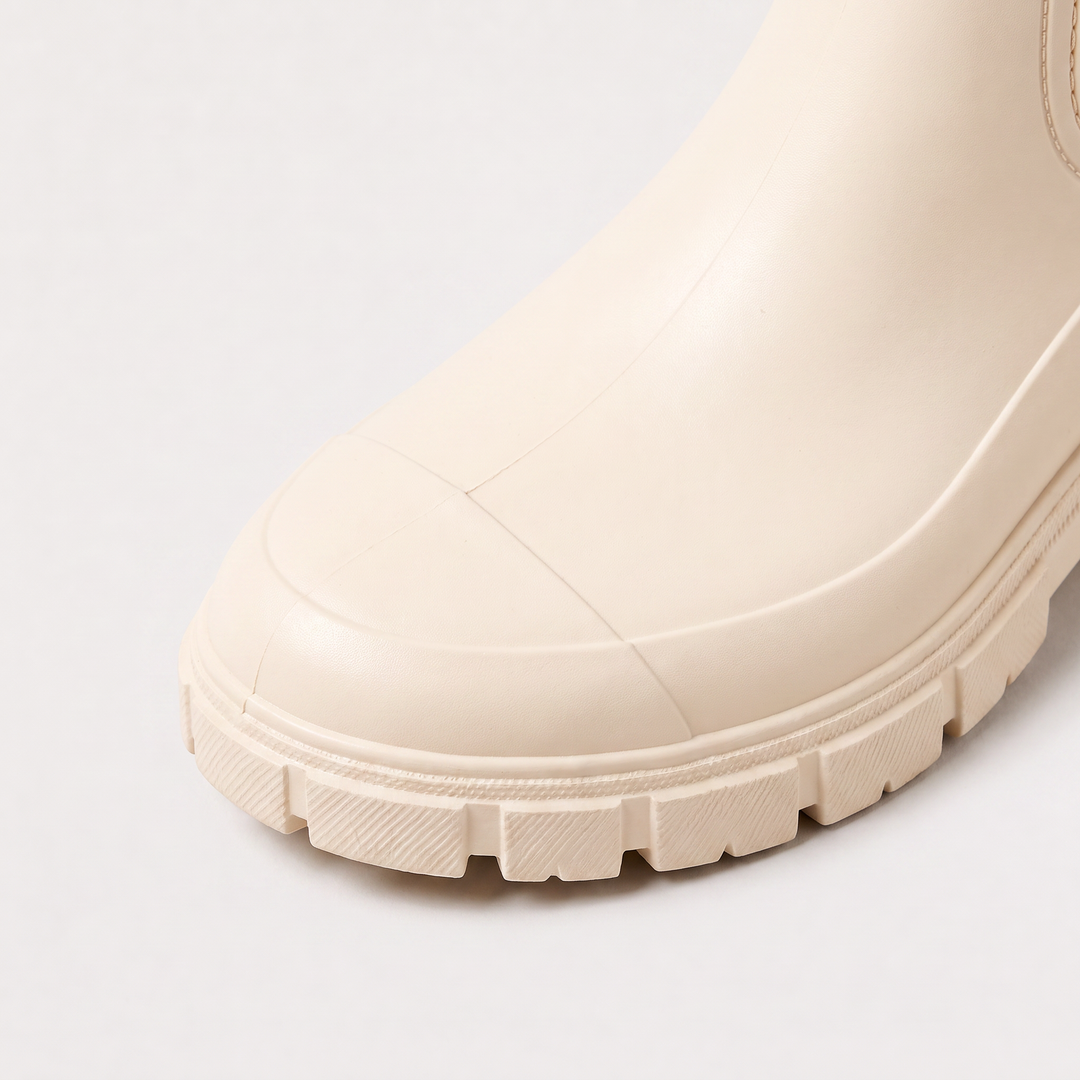 Women's Waterproof Leather Chunky Chelsea Boots