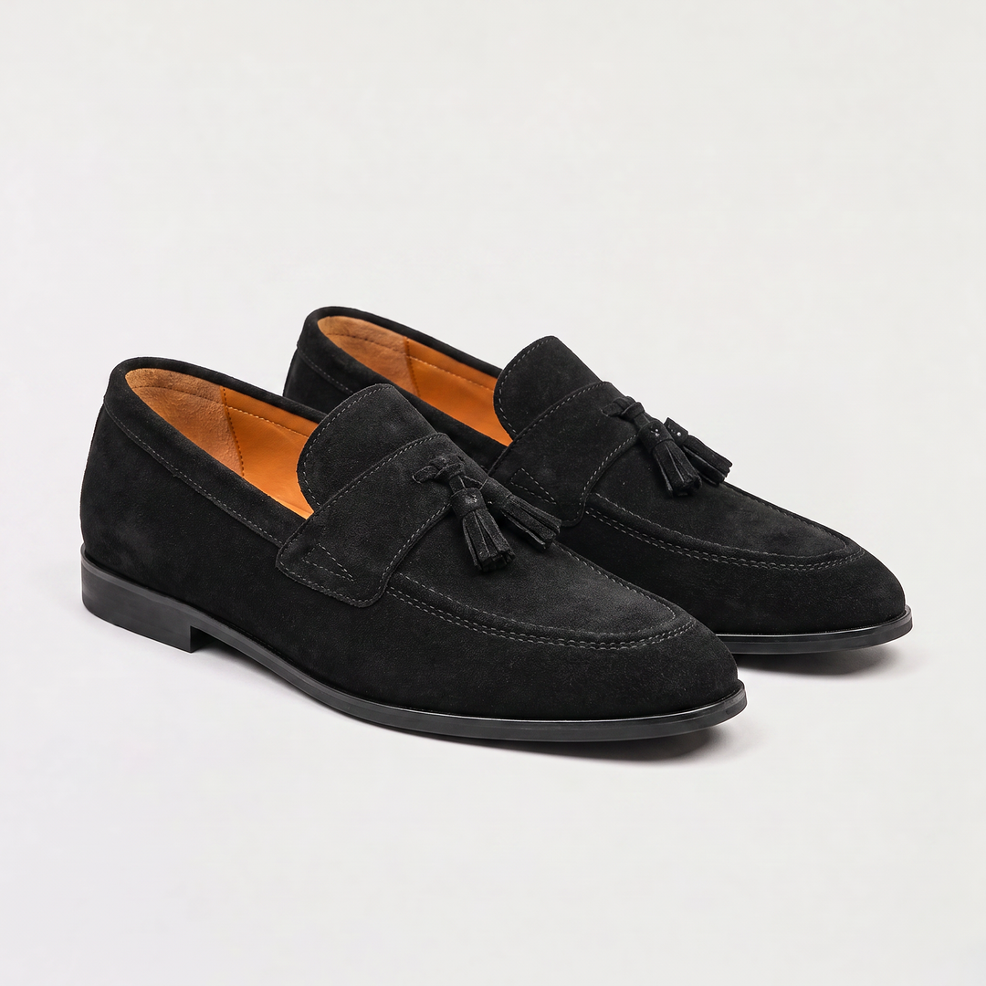 Men's Casual Suede Tassel Loafers Low Top Shoes