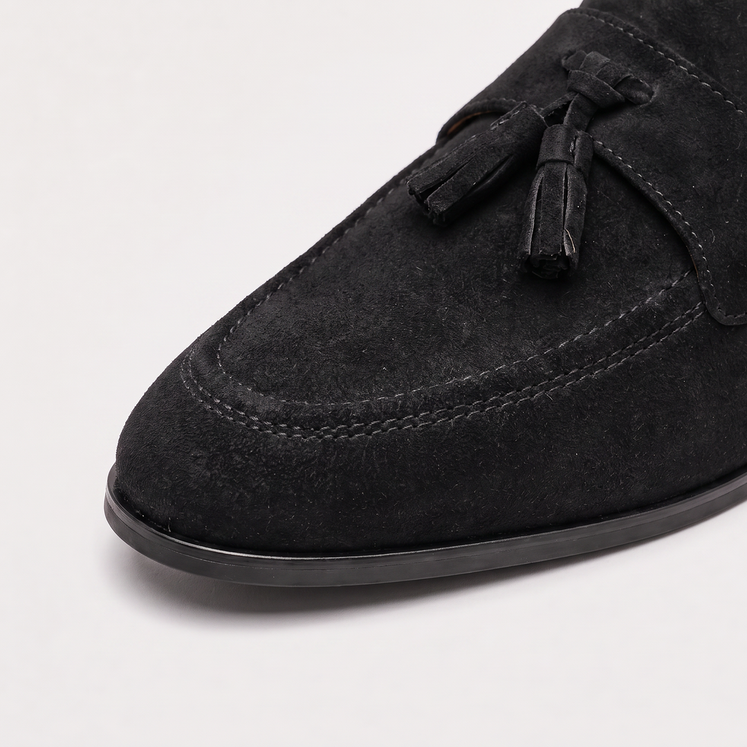 Men's Casual Suede Tassel Loafers Low Top Shoes