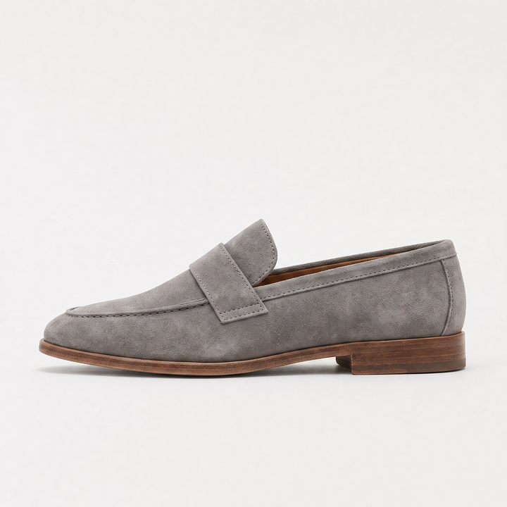 Women's Classic Leather Pointed-Toe Penny Loafers