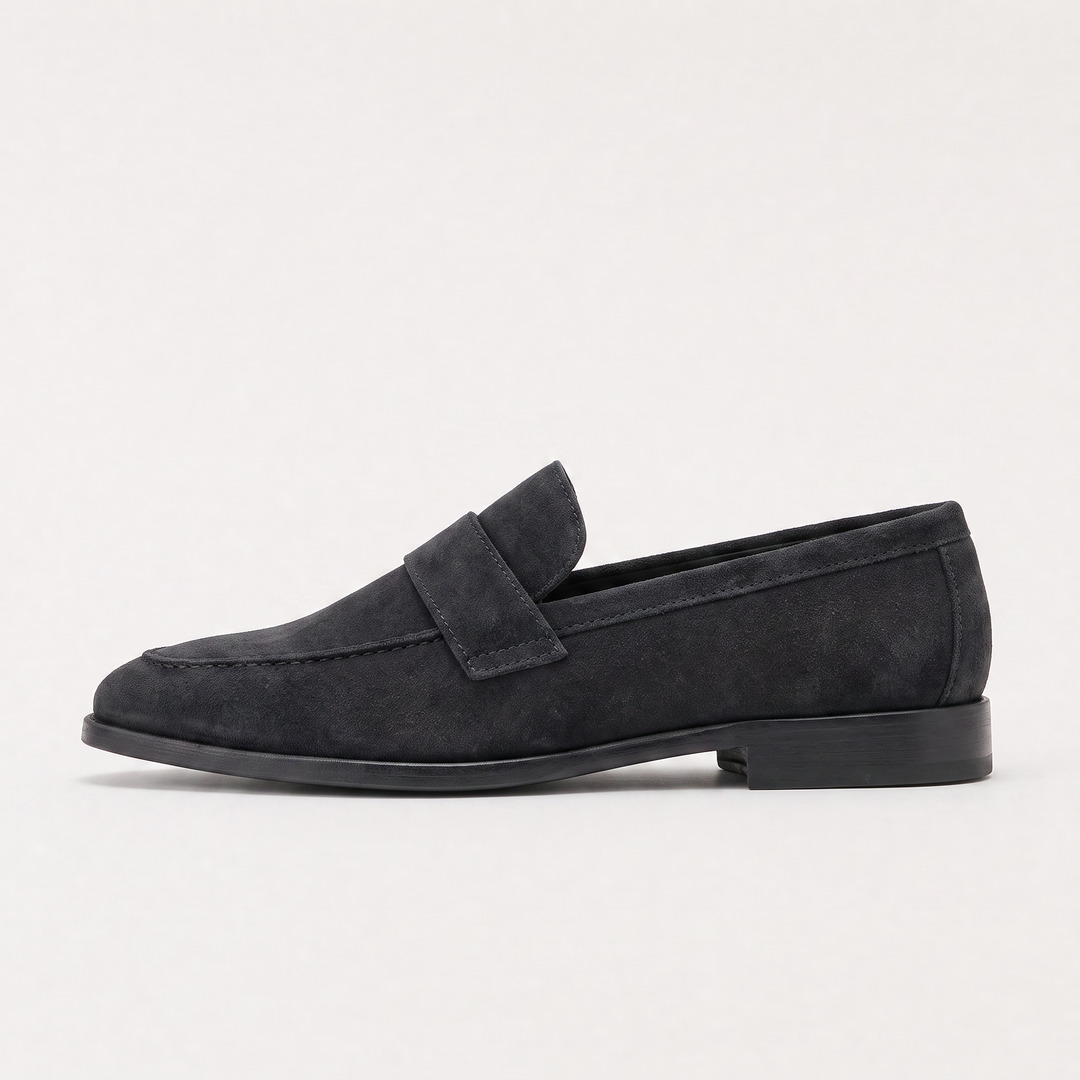 Women's Classic Leather Pointed-Toe Penny Loafers
