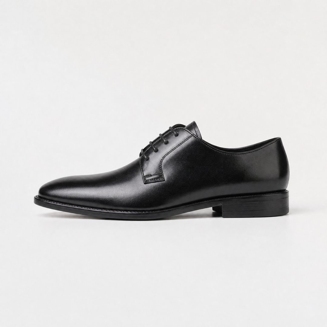 Men's Classic Leather Lace-Up Derby Shoes