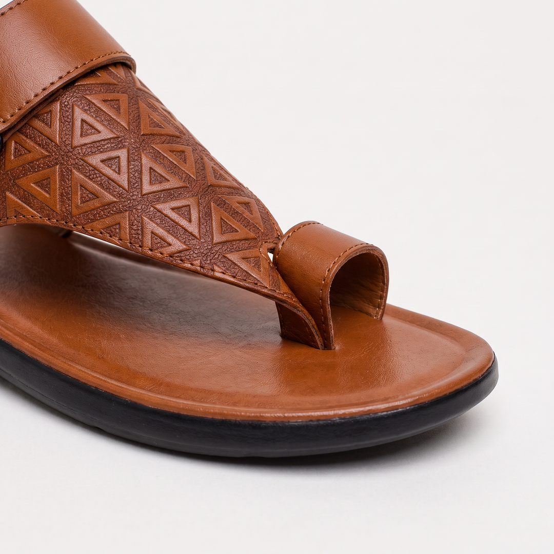 Men's Casual Adjustable Leather Toe-Loop Sandals