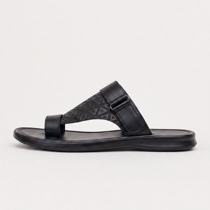 Men's Casual Adjustable Leather Toe-Loop Sandals