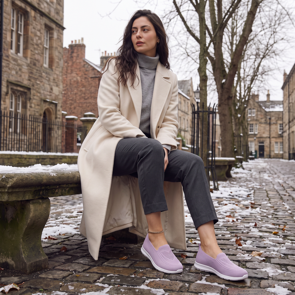 Women's Casual Mesh Slip-On Trainers