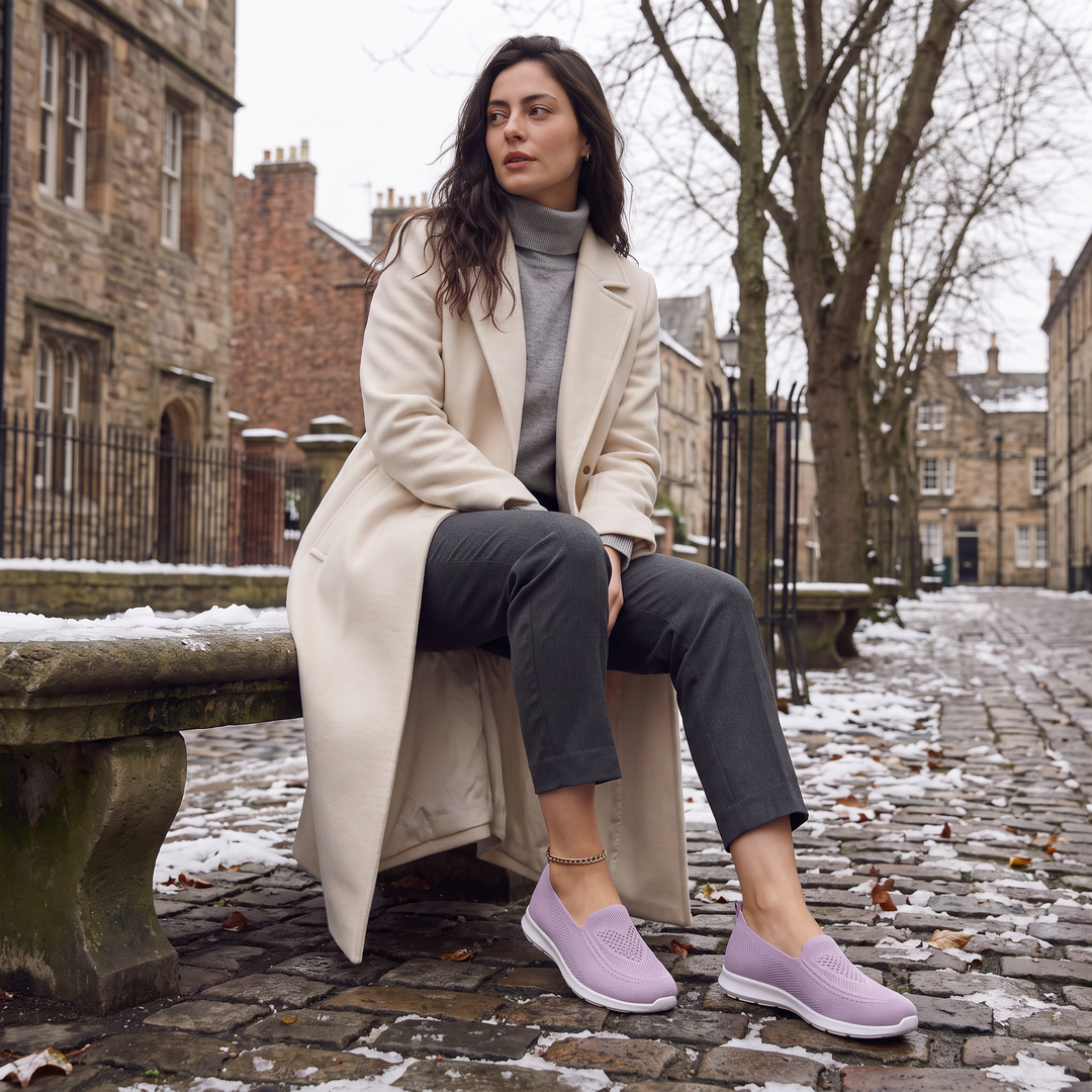 Women's Casual Mesh Slip-On Trainers