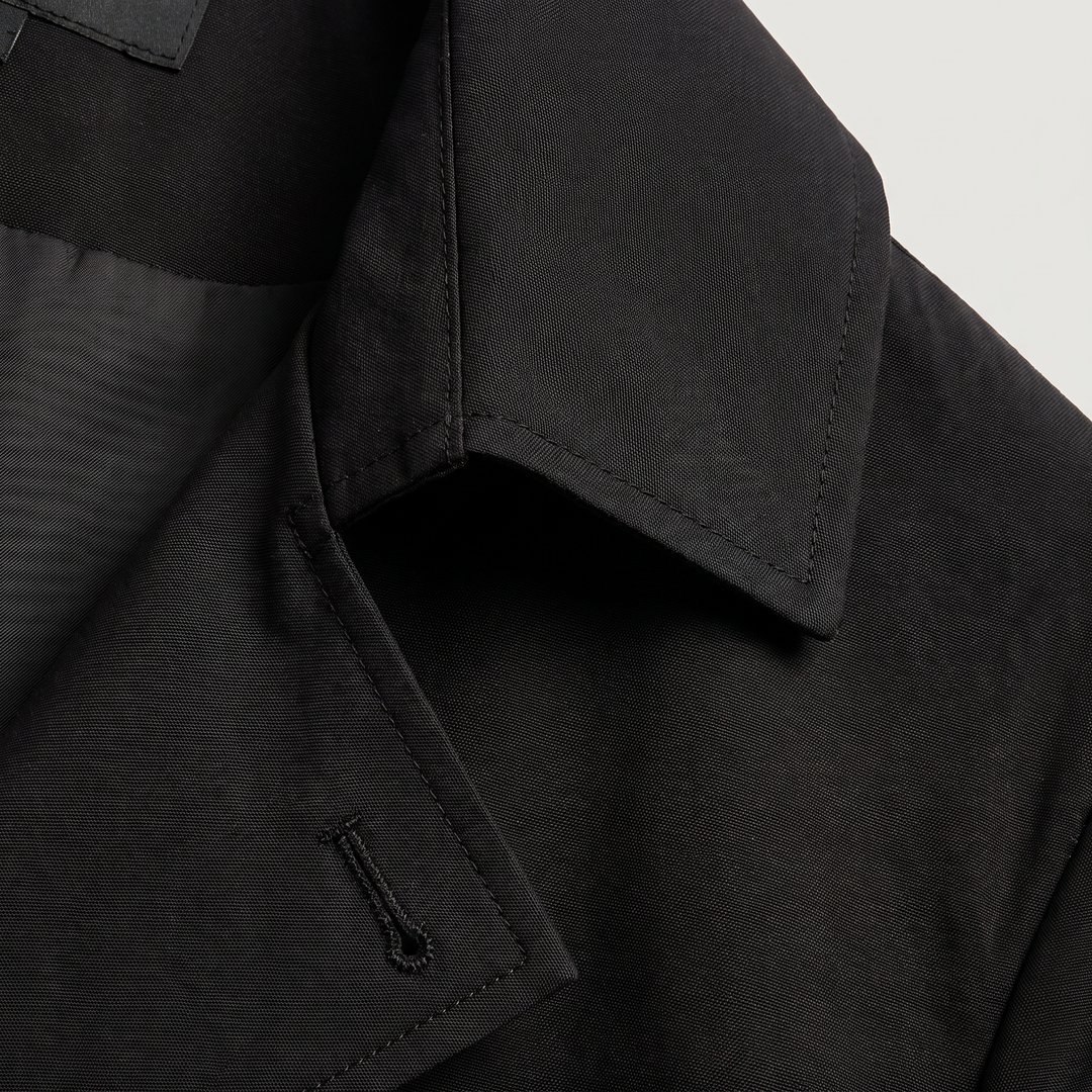 Men's Classic Wool Blend Double-Breasted Trench Coat