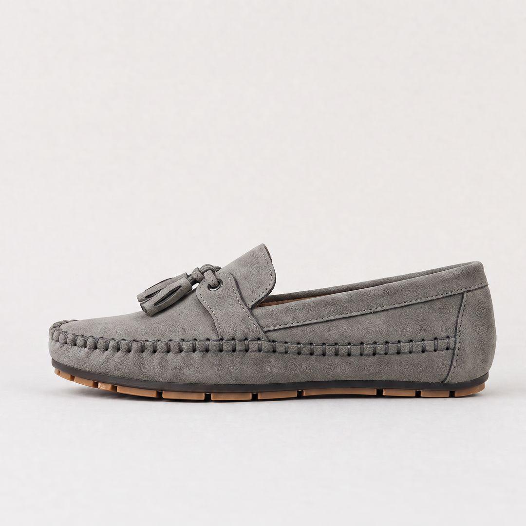 Women's Casual Leather Tassel Slip-On Loafers