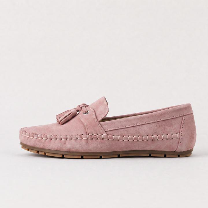 Women's Casual Leather Tassel Slip-On Loafers
