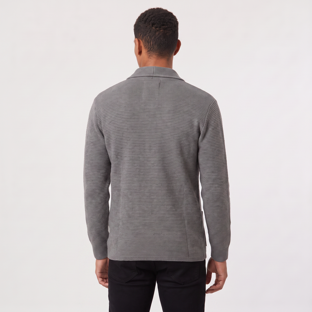Men's Classic Knit Double-Breasted Cardigan