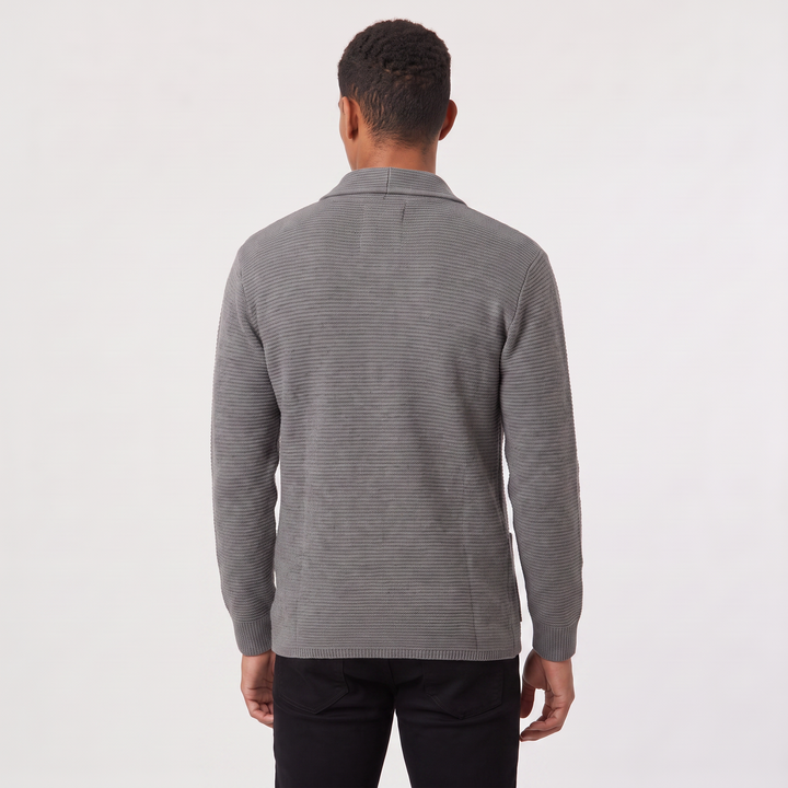 Men's Classic Knit Double-Breasted Cardigan