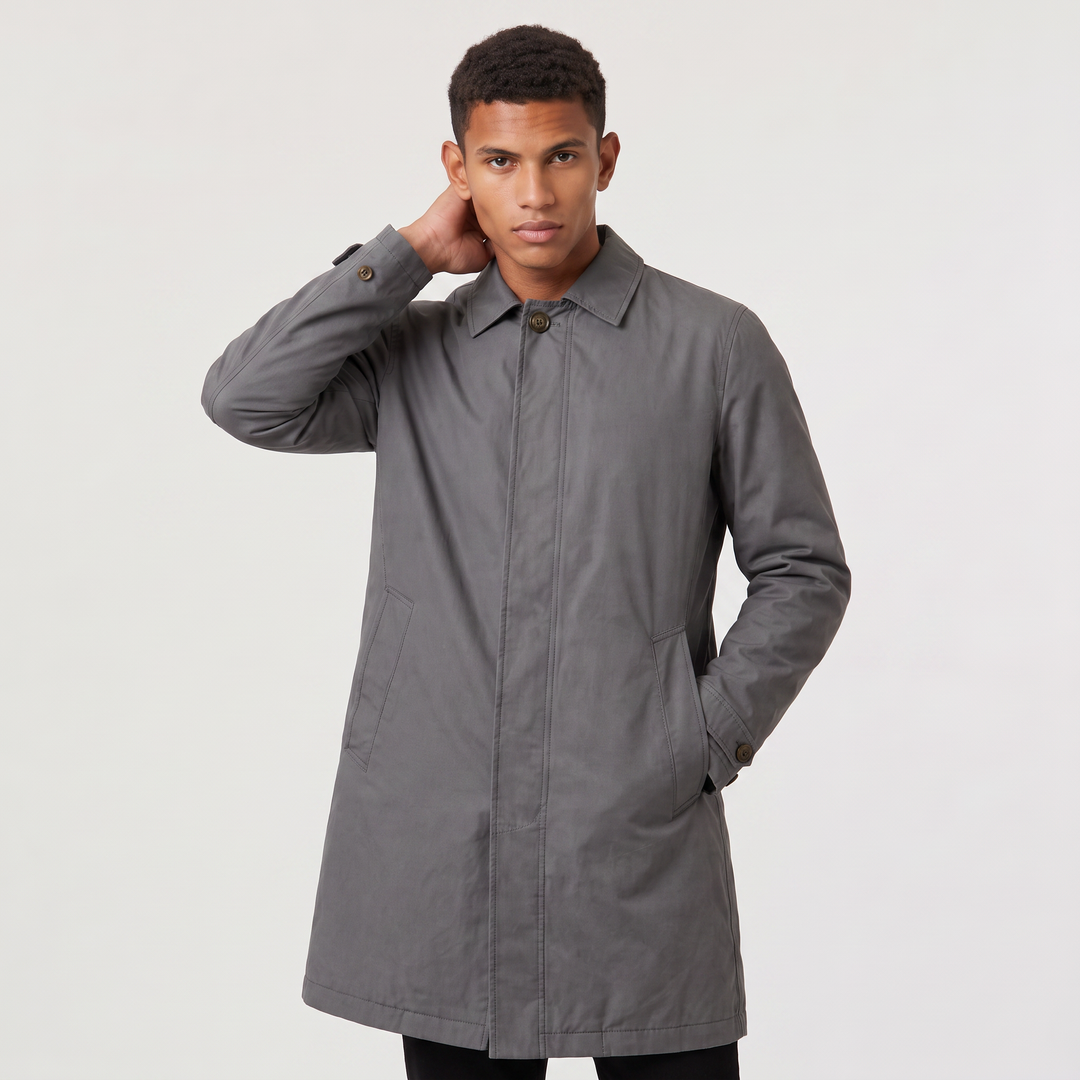 Men's Lightweight Waterproof Cotton Trench Coat