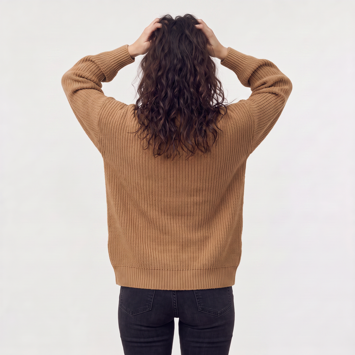 Women's Classic V-Neck Button-Front Knit Cardigan