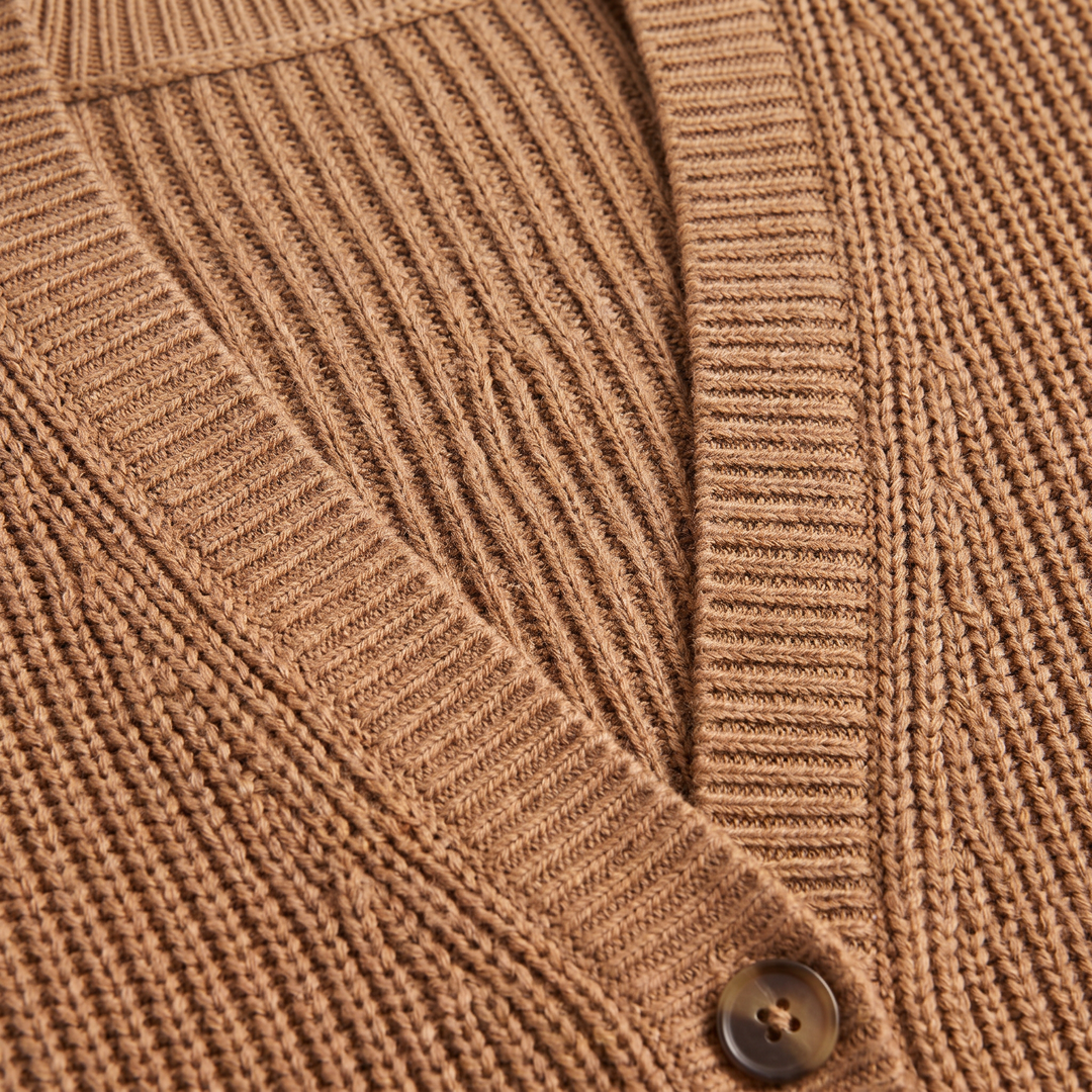 Women's Classic V-Neck Button-Front Knit Cardigan