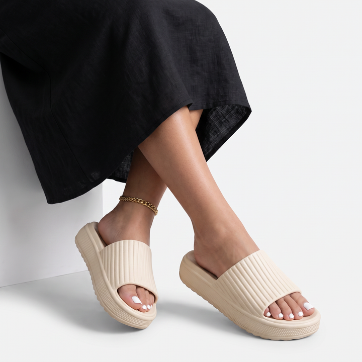 Women's Casual Cushioned Slide Sandals