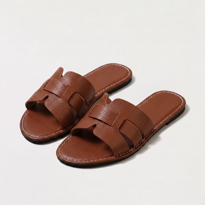 Women's Casual Cushioned Flat Slide Sandals