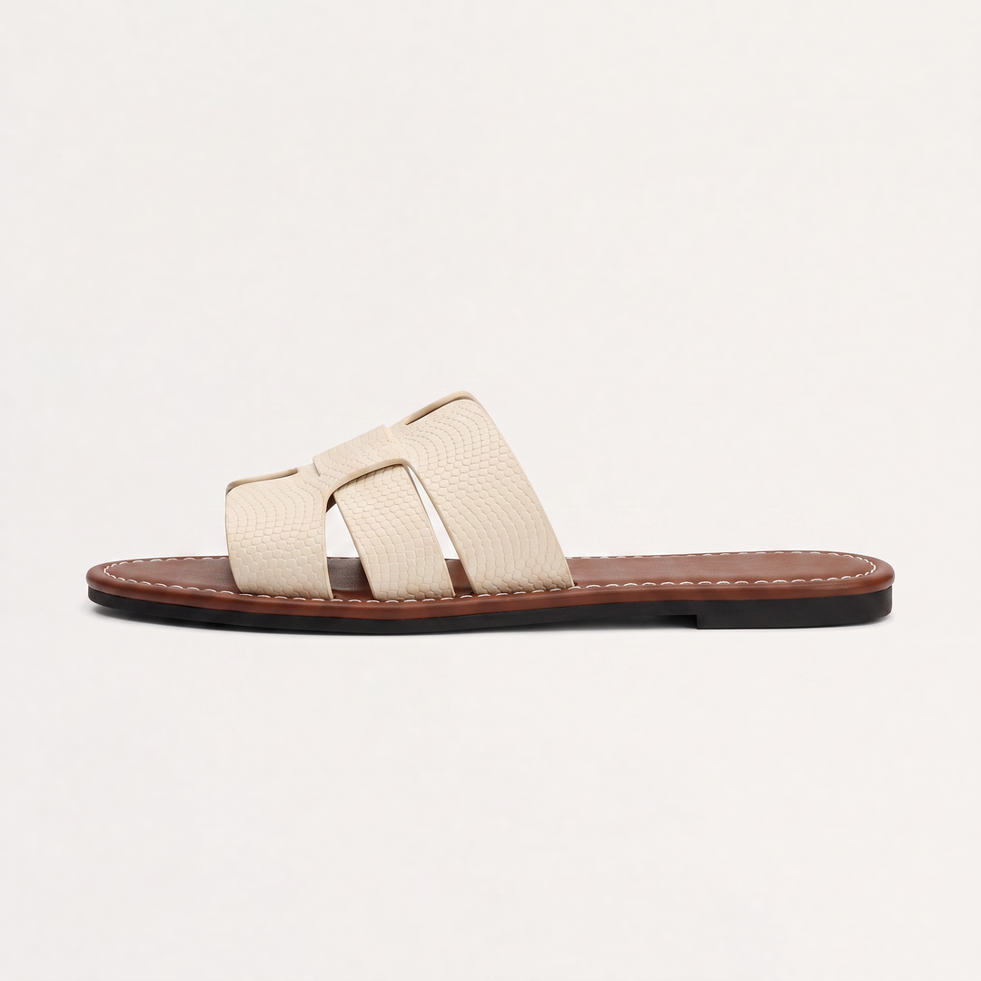 Women's Casual Cushioned Flat Slide Sandals